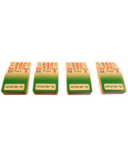 Kartki licytacyjne do Bidding Boxów mini - komplet